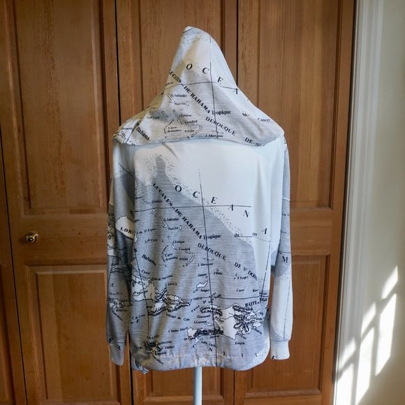 💚 VINTAGE BONNIE BOERER & CO. Beaded Boat/Map Top (M) - Picture 12 of 15